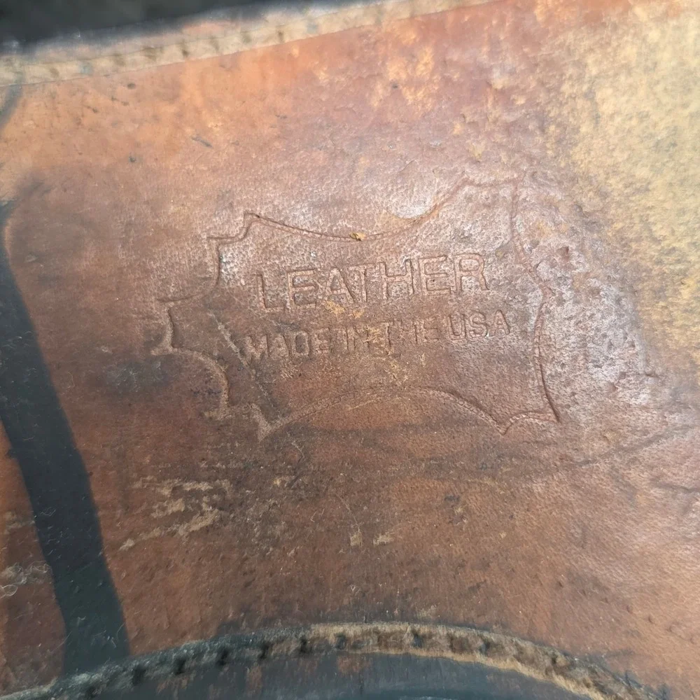 VTG Hanover‎ Shell Cordovan Dress Shoes Mens 9.5 E/C Black Wingtip USA